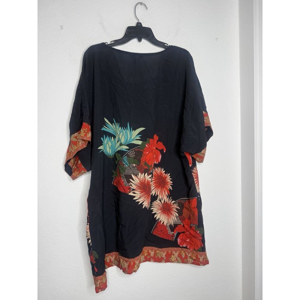 Citron Santa Monica Women's Size XL Floral Blouse Boho Lagenlook - Picture 6 of 8